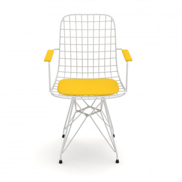 Knsz kafes tel sandalyesi 1 li mazlum byzsrı kolçaklı ofis cafe bahçe mutfak