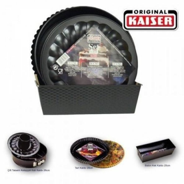 Kaiser Classic Non-Stick 4 Parça Kek Kalıbı Seti - 3