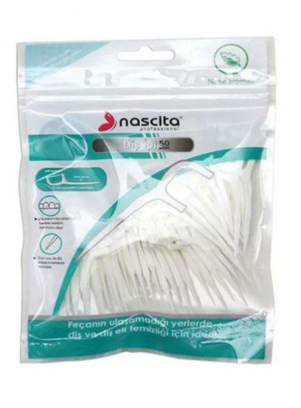 Nascita 50lik Nane Aromalı Kürdanlı Diş İpi Paket