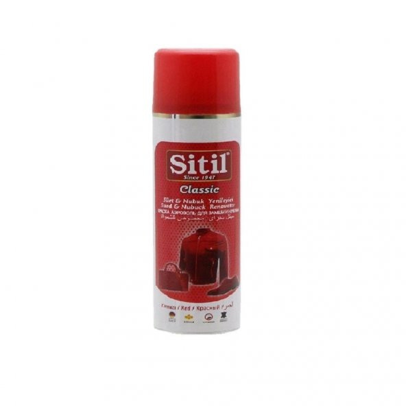 Sitil Süet & Nubuk Sprey Boya Kırmızı 250 ml