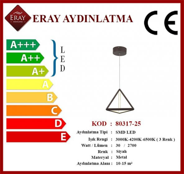 Eray Aydınlatma 80317-25 Led Avize - 2