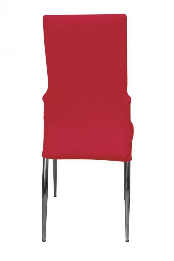 Fransız Pamuklu Kırmızı Yanları Demir Sandalye Kılıfı - 3