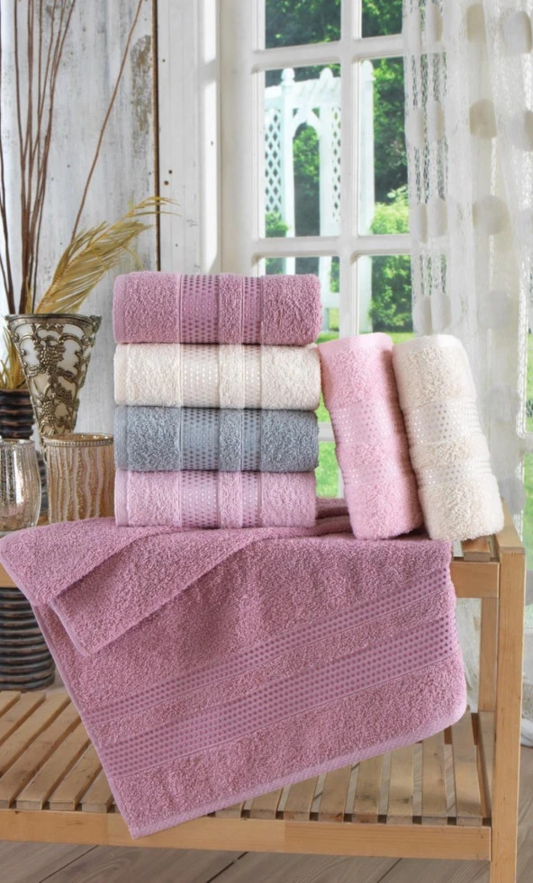 Stars 6lı 50x90 cm El&Yüz Havlu Seti 100 Pamuklu - 2