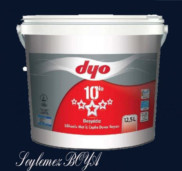Dyo Beşyıldız Silikonlu İç Cephe Boyası 20 KG ANTRASİT GRİ
