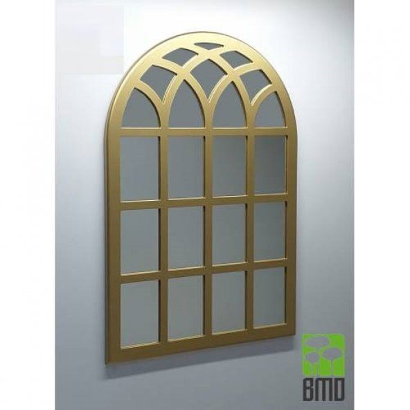 Dekoratif Şık Pencere Model Duvar Aynası 100-70CM 18 MM KALINLIK - 2