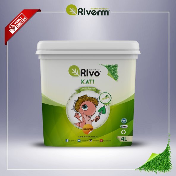 Riverm'den 4L Rivo %100 Organik Katı Solucan Gübresi