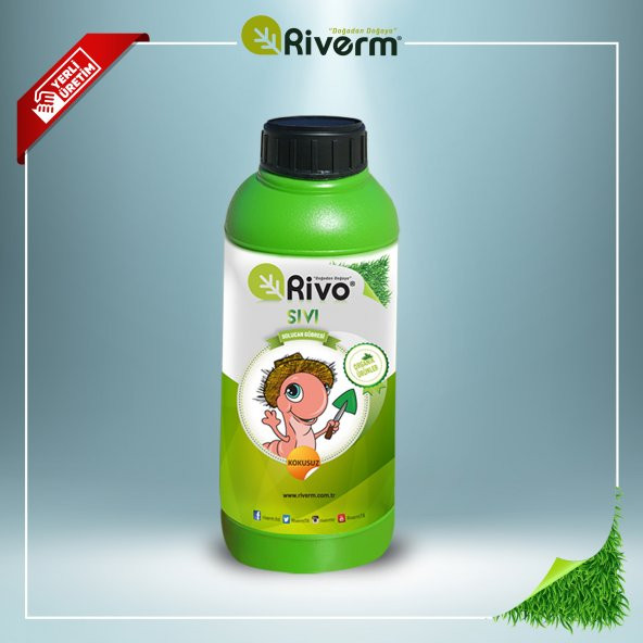 Riverm'den 1L Rivo %100 Organik Sıvı Solucan Gübresi