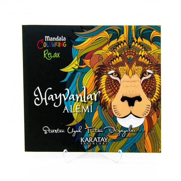 Hayvanlar Alemi Karatay Yayınları Mandala 72 Sayfa Boyama Kitabı