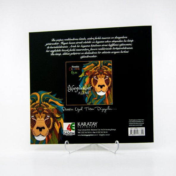 Boyama Defteri Mandala Yetişkin Hayvanlar Alemi Kollektif - 2