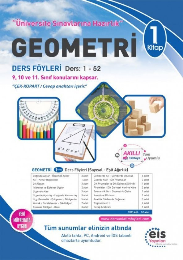 EİS GEOMETRİ 9-10-11.SINIF 1.KİTAP DERS FÖYLERİ