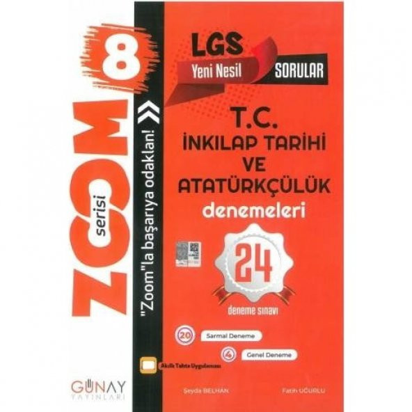 Günay 8. Sınıf LGS Zoom T.C. İnkılap Tarihi ve Atatürkçülük 12li Deneme