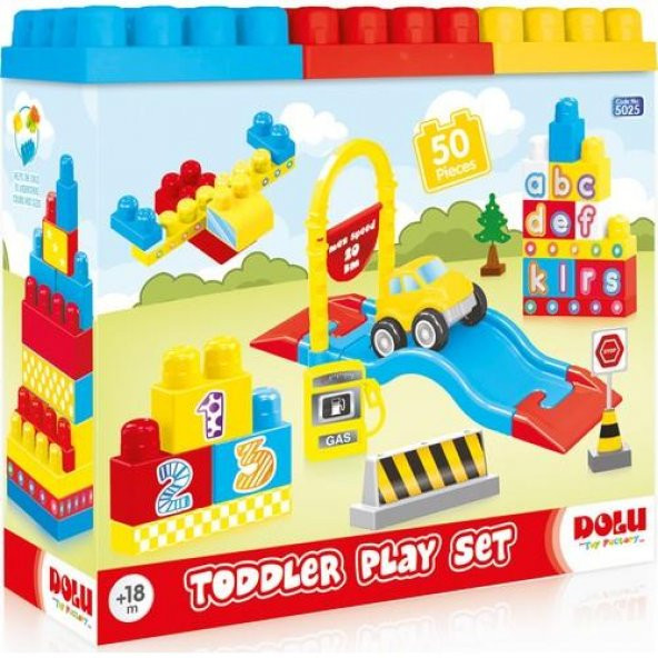 DOLU YOL VE BLOK SET 50 PARÇA 5025 - 1