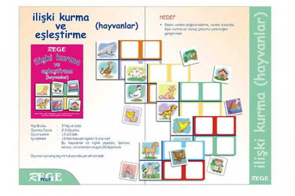 REGE İLİŞKİ KURMA VE EŞLEŞTİRME HAYVANLAR - 4