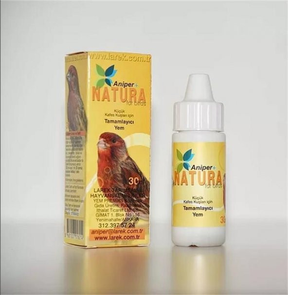 Aniper Natura Kafes Kuşları İçin İz Element Vitamini 30 Ml