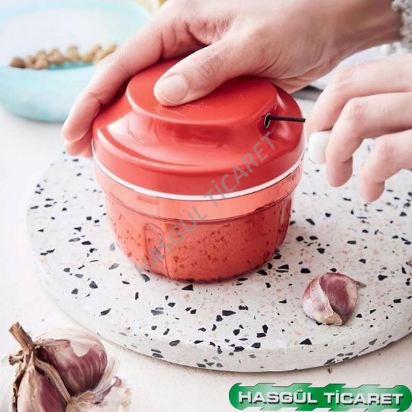 Tupperware SÜPER ŞEF MANUEL DOĞRAYICI MUTFAK ROBOTU KIRMIZI - 4