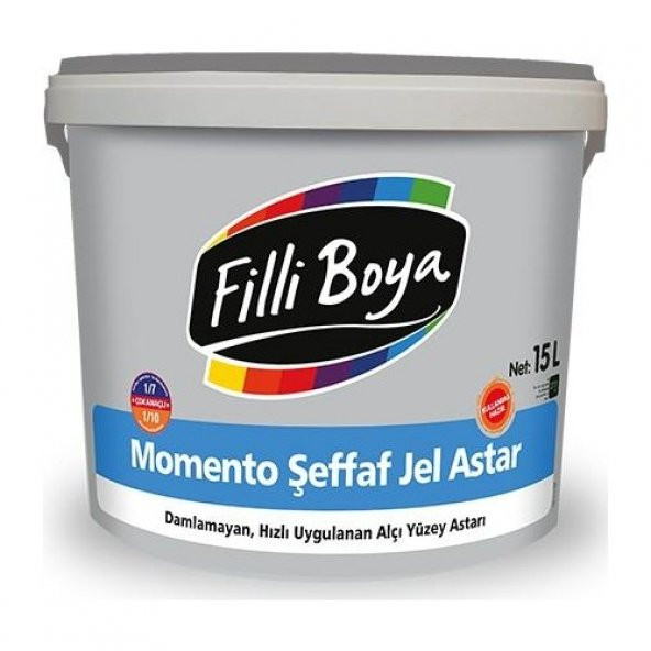 Filli Boya Momento Şeffaf Jel Astar 7,5 Lt - 1