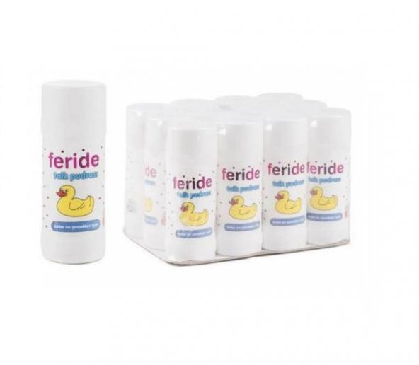 Feride Bebek Pudrası Talk Küçük 75 ml 12 li Paket - 2