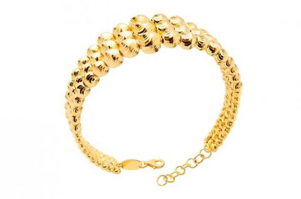 Diamond Line-Gülaylar - Sarı Altın 22 Ayar Toplu Bilezik