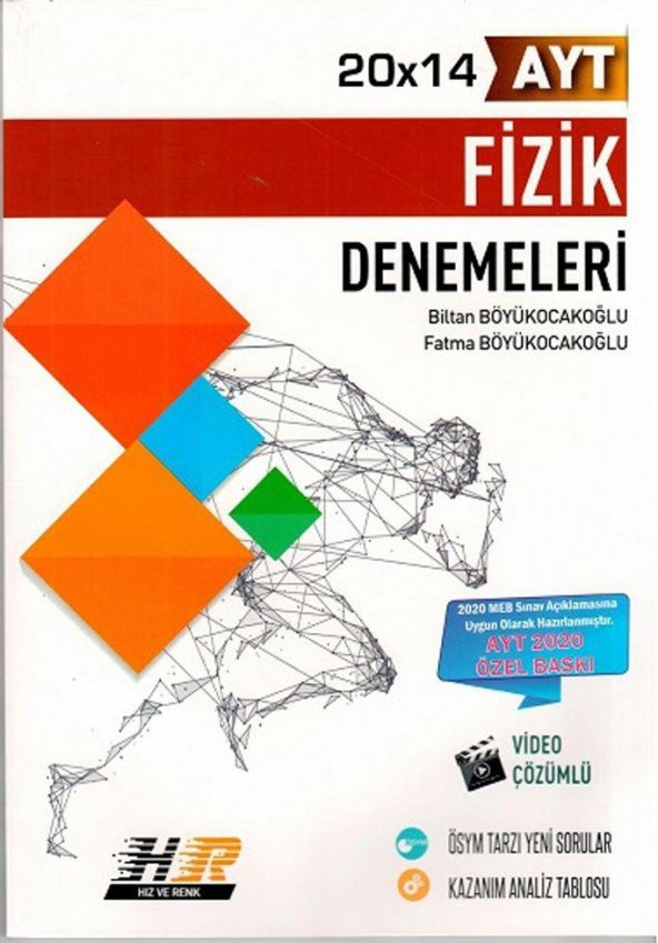 Hız Ve Renk Ayt Fizik Özel Baskı 20 X 14 Denemeleri Yeni 2020