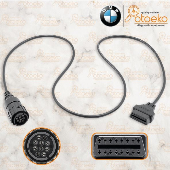 Bmw 10 Pin - Obd2 Dönüştürücü Kablo Motosiklet İçin Motorscan Elm327 - 2