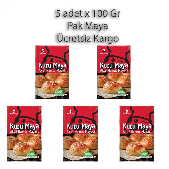 PAKMAYA KURU MAYA - 5 x 100 GR - 4