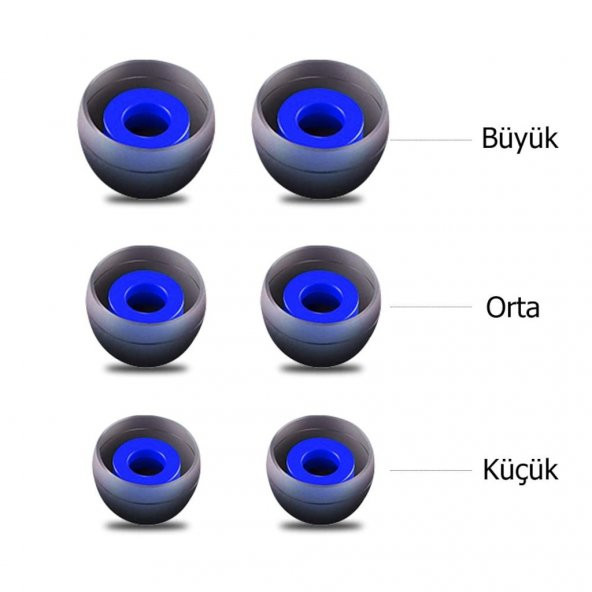 Tüm Telefon Kulaklıkları İçin Uygun Renkli Kulaklık Silikonu - 3