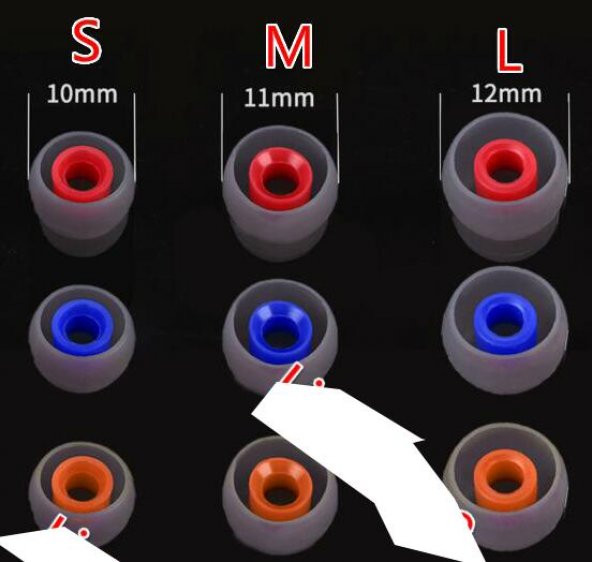 Tüm Telefon Kulaklıkları İçin Uygun Renkli Kulaklık Silikonu - 8