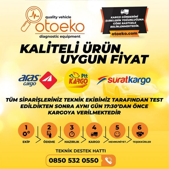 Fiat 3 Pin - Obd2 Dönüştürücü Kablo Multiecuscan Delphi Autocom Elm327 - 4