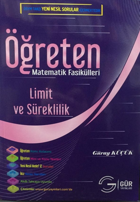 Gür Öğreten Matematik Fasikülleri Limit ve Süreklilik