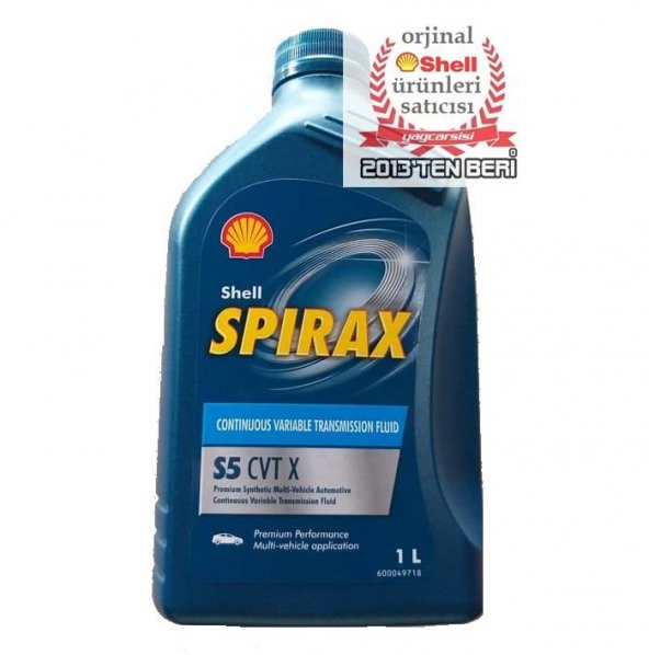 PTTAVM: SHELL SPİRAX S5 CVT X 1 L-Nissan NS-2 / NS-3-Toyota CVTF-FE / TC