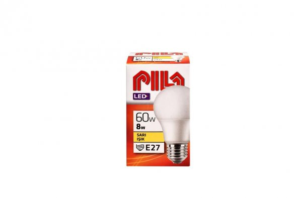 PHILIPS PILA LED A60 8-60 E27  827 SARI (967449)