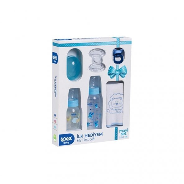 WEE 107 HEDİYELİ BEBEK SETİ-MAVİ