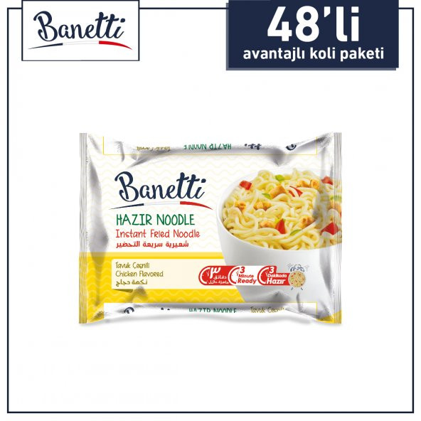 Banetti 48'li Tavuk Çeşnili Noodle Paket