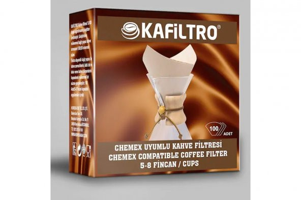 Chemex Uyumlu Kahve Filtres 5-8 Fincan Kafiltro