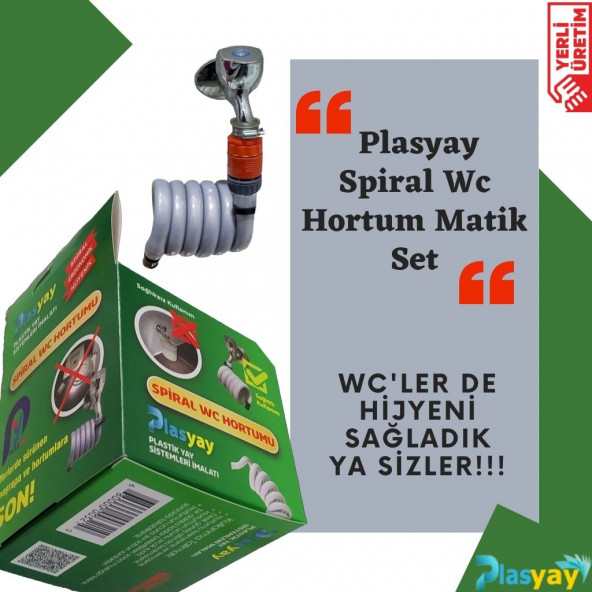 Plasyay Spiral Balkon Wc Yıkama Hortum Seti Özel Üretim