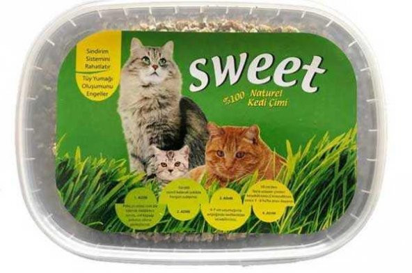 Sweet Natural Kedi Çimi