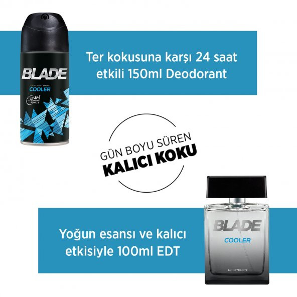 Blade Cooler EDT Parfüm 100ml & Deodorant 150ml - 4