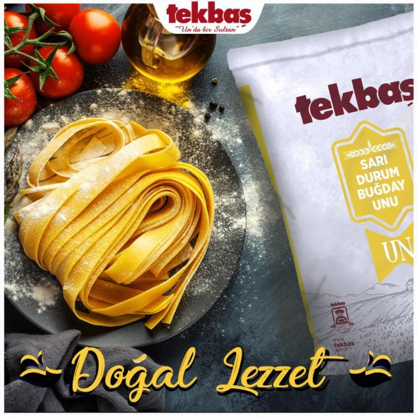 Tekbaş Un Sarı Durum Buğday Unu 25 KG Makarnalık Eriştelik Un - 2