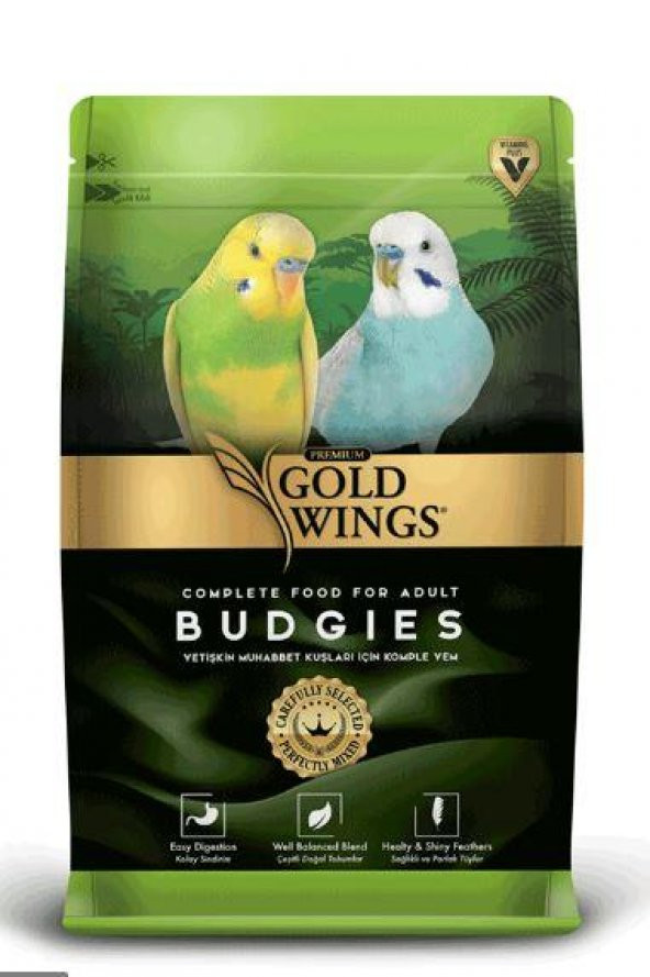 Gold Wings Premium Muhabbet Kuşu Yemi 1 Kg