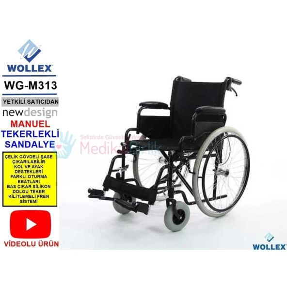 WOLLEX WG M313 Manuel Tekerlekli Sandalye