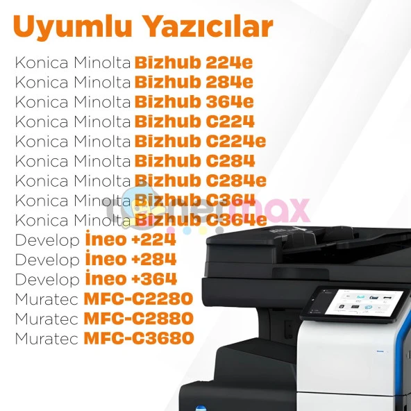 Konica Minolta TN-321 Muadil Toner Set/ Bizhub C224 / C284 / C364 - 3