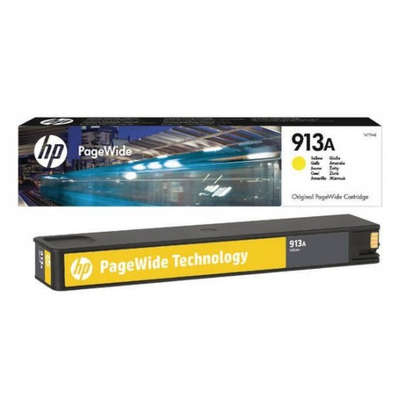 HP 913A F6T79AE Sarı Orjinal Kartuş/ Hp PageWide Pro450 / Pro452