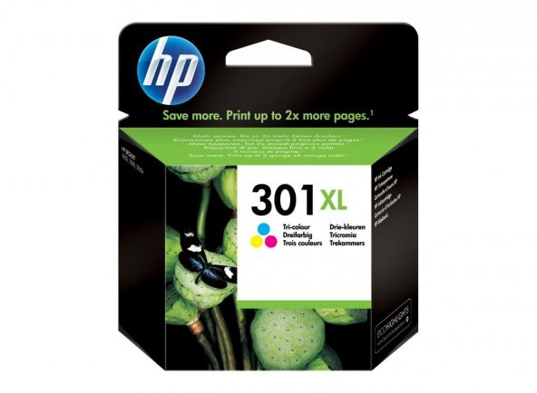 HP 301XL CH564E Yüksek Kapasite Orjinal Renkli Kartuş - 2