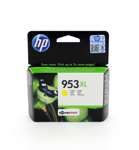 Hp 953XL F6U18AE Sarı Orjinal Kartuş/ Officejet Pro 8210 / 8218 / 8710 / 8715 / 8720 / 8725 - 8