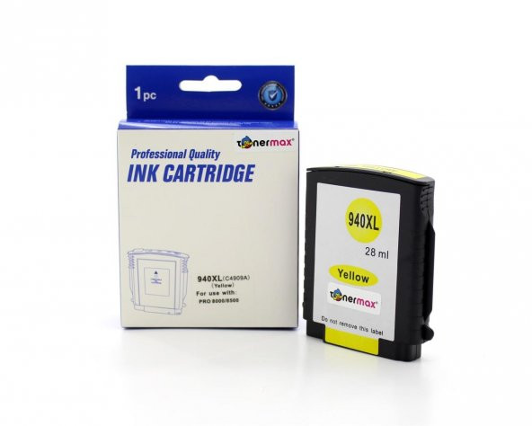 HP 940XL C4909A /8000 / 8500 Sarı Muadil Kartuş - 4