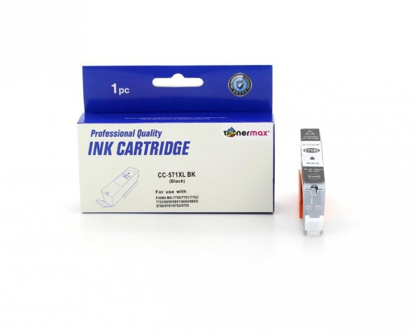 Canon CLI-571XL / Pixma MG-5750 / MG-6850 / MG-7750 / TS-5050 Siyah Muadil Kartuş - 3