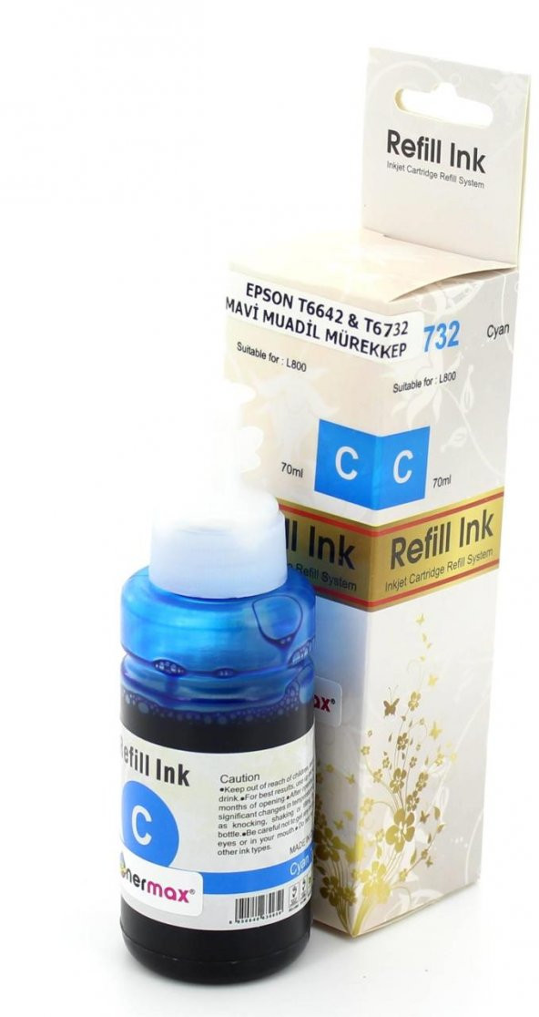 Epson T6642 C13T66424A Mavi Muadil Mürekkep