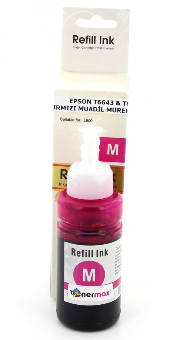 Epson T6643 C13T66434A Kırmızı Muadil Mürekkep - 8