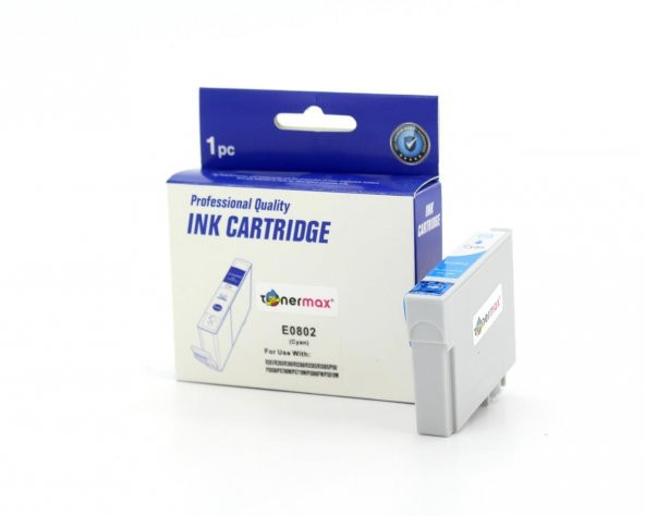 Epson T0802-C13T08024020 Mavi Muadil Kartuş - Resim 5
