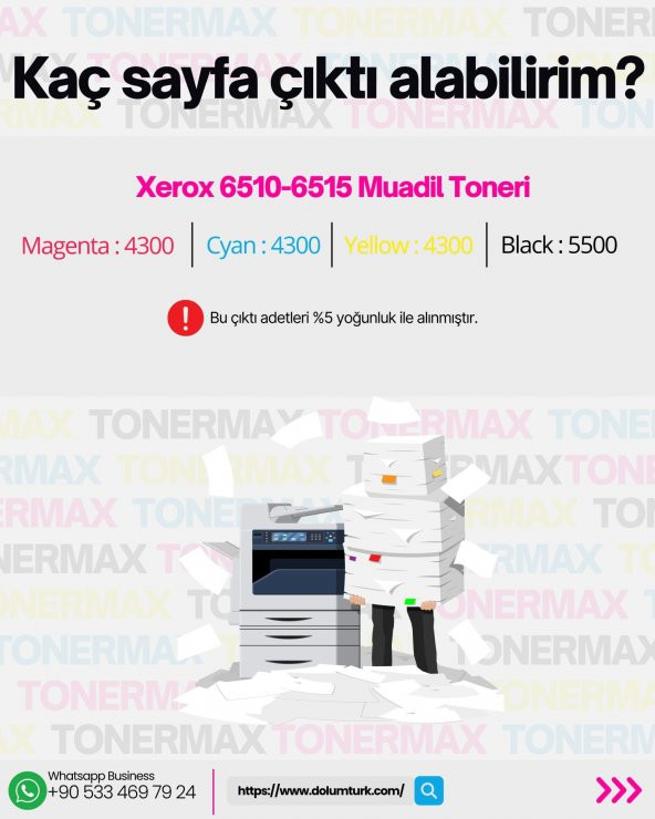 Xerox Phaser 6510 Siyah Muadil Toner/ WorkCentre 6515 - 4